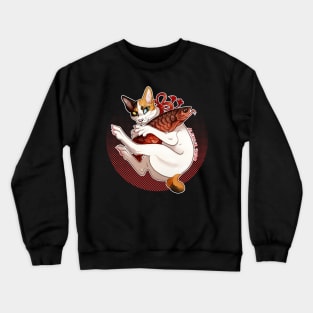 Lucky Cat -- Mi-Ke / Tricolour Crewneck Sweatshirt